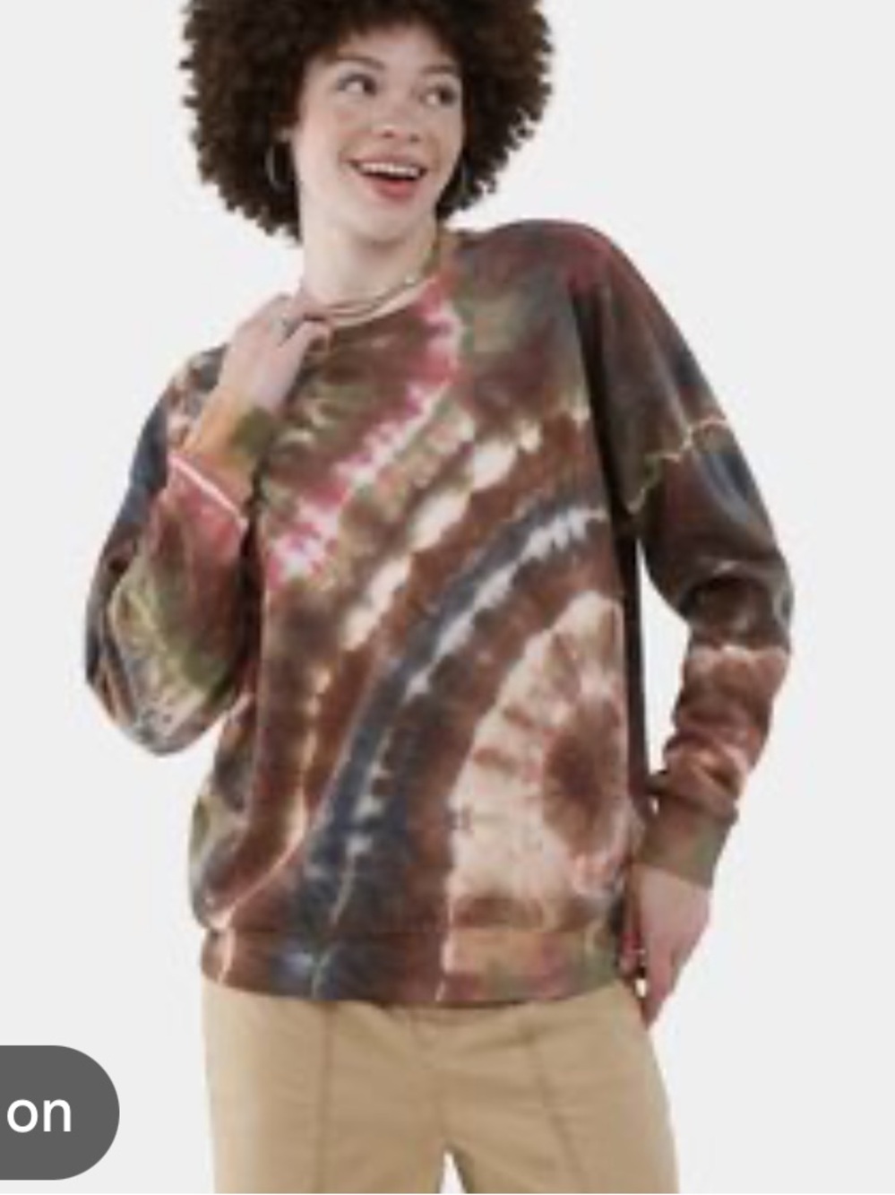 No Boundaries Tie-Dye Crewneck Sweatshirt